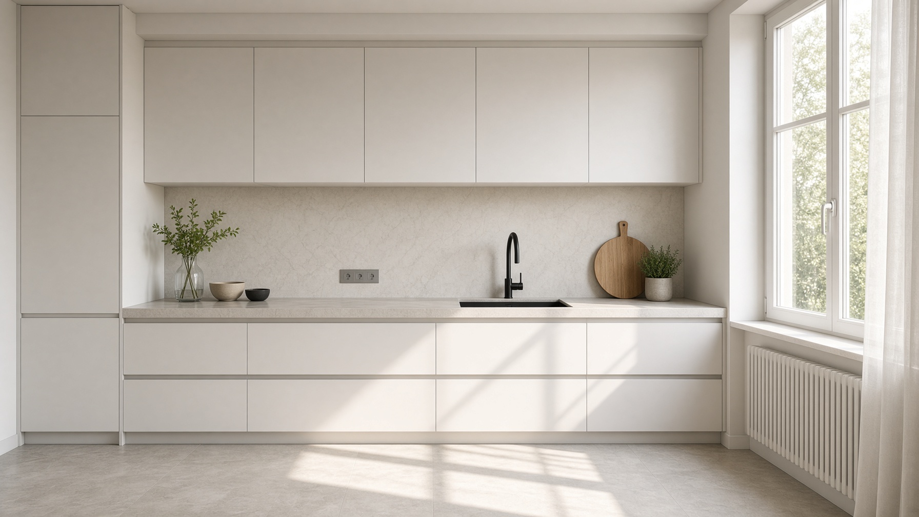 Cucina in ordine dopo le pulizie
